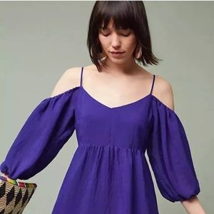 Anthropologie Moulinette Soeurs Carina Sz XS Blue